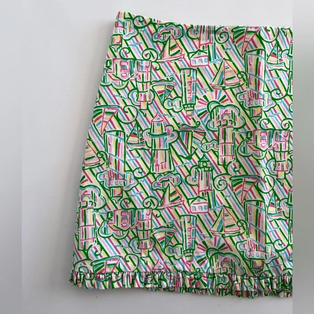 Lilly Pulitzer Callie Guiding Light ruffle skirt